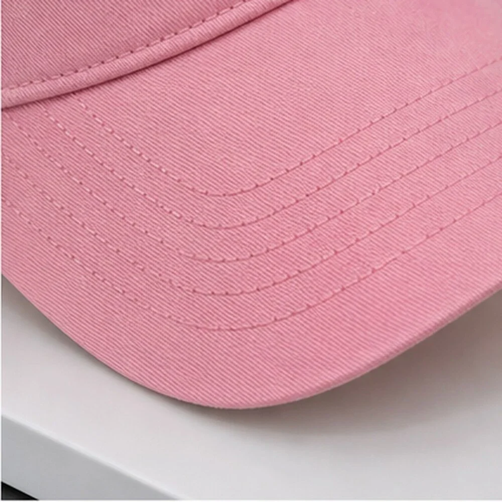 ALO Yoga Pink Pilates Open Top Visor Hat Logo
